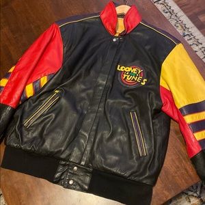 Vintage Jeff Hamilton Looney Tunes Leather Jacket